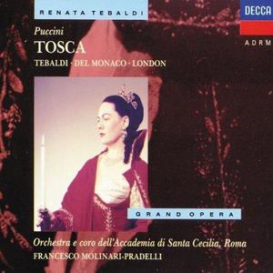 Mario del Monaco&Renata Tebaldi&George London&Giovanni Morese&Orchestra dell'Accademia Nazionale di Santa Cecilia&Francesco Molinari-Pradelli《Puccini: Tosca / Act 2: "Floria..." - "Amore..."》[MP3_LRC]