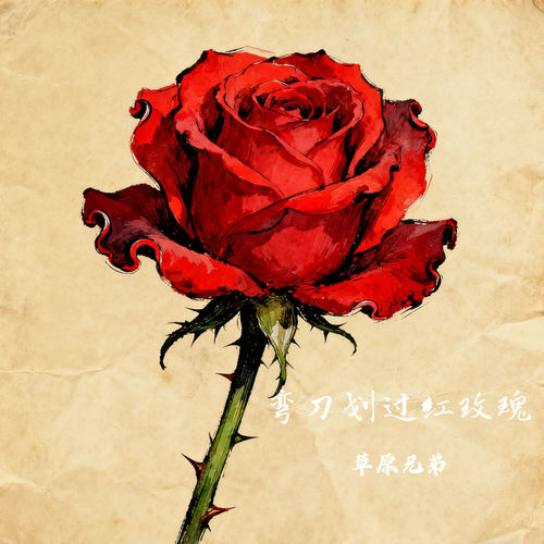 弯刀划过红玫瑰