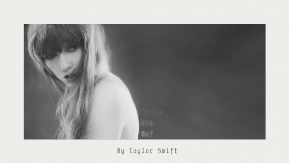 Taylor Swift《Who's Afraid of Little Old Me?》
